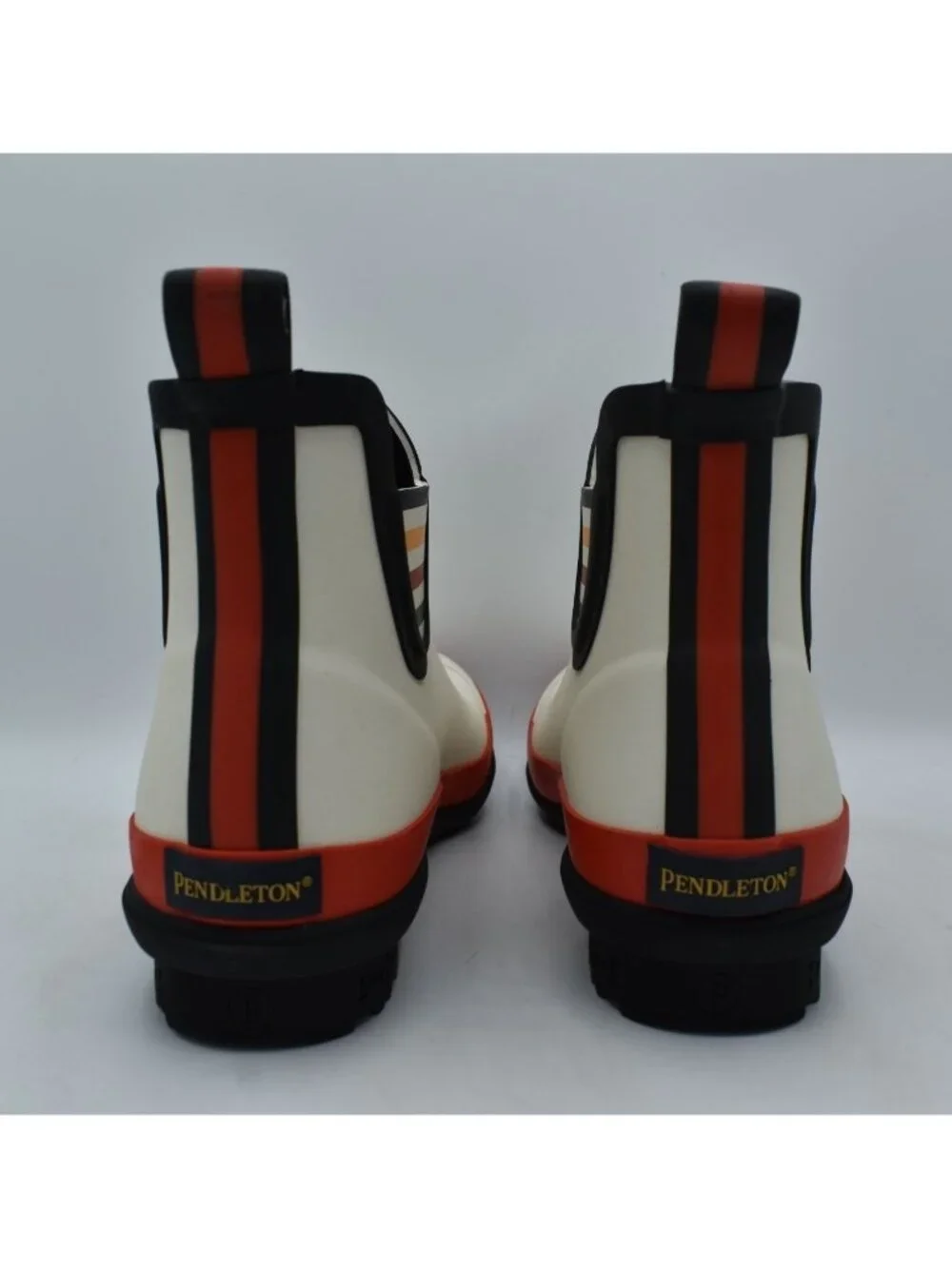 Pendleton Womens 11 Glacier National Park White Waterproof Chelsea Rain Boots